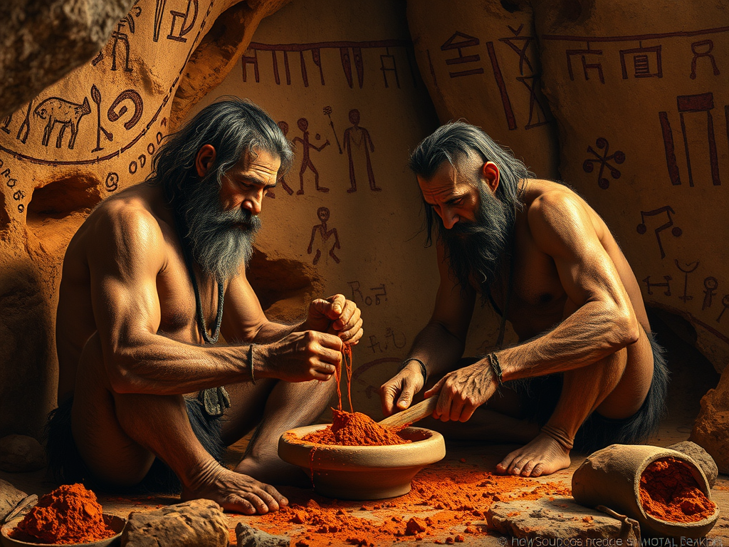 🖌️Los neandertales pintaban con ocre antes que los humanos modernos
