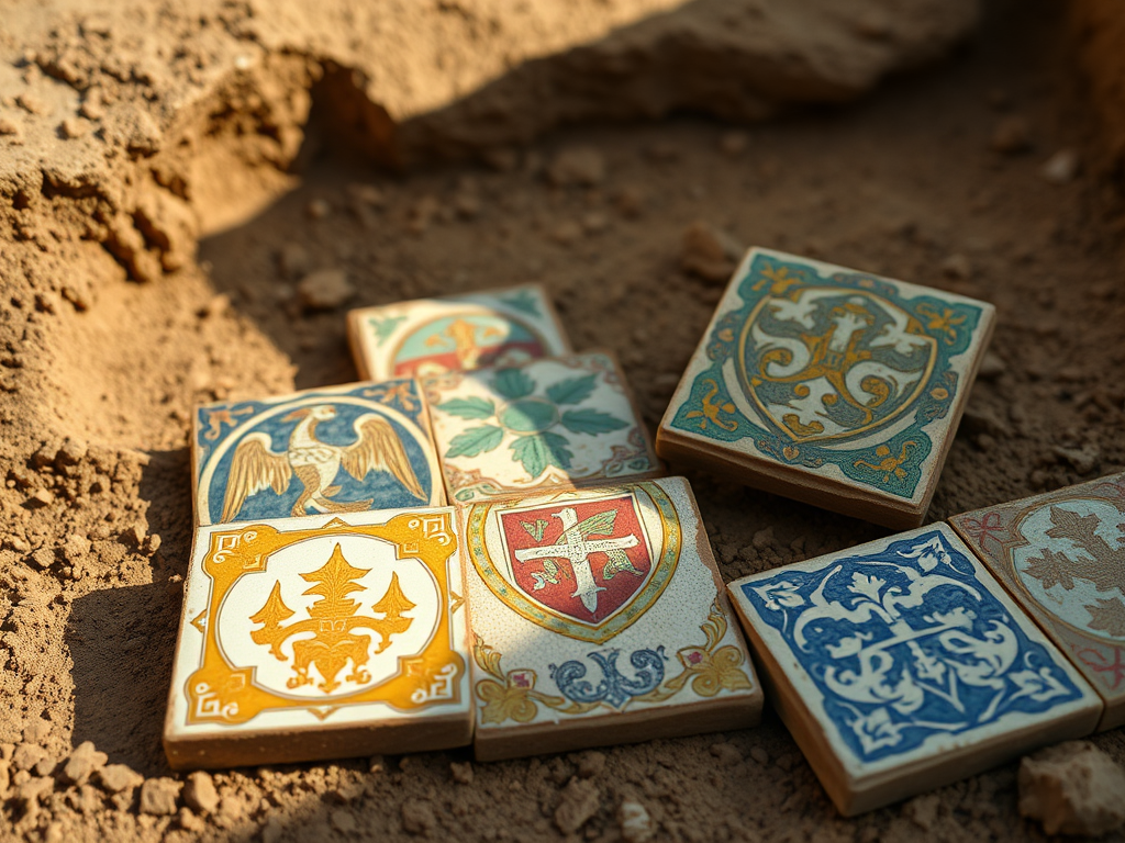 Hallan azulejos valencianos en las excavaciones del desaparecido castillo de Middelbourg