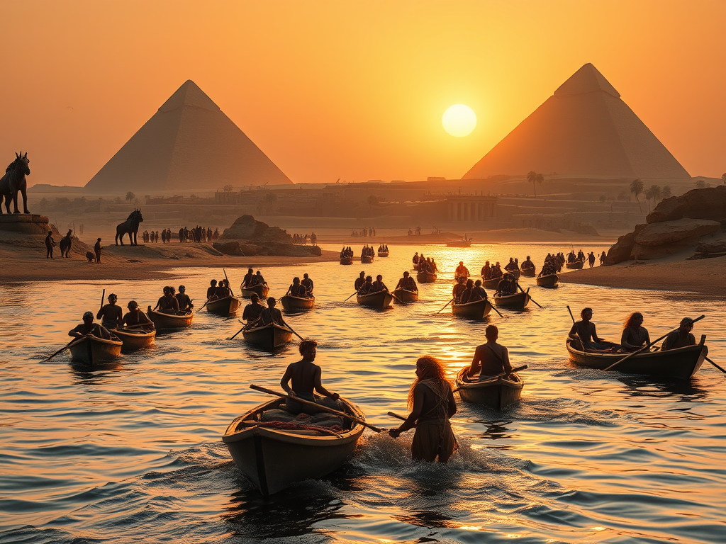 Los primeros africanos emigraron a través de Egipto hacia el norte