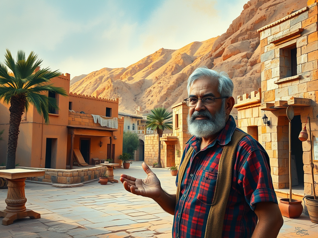 El español que pintó un pueblo entre las tumbas de los faraones