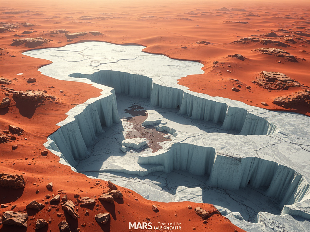 Hallan bajo el suelo de Marte hielo como para llenar el Lago Superior, el mayor del mundo de agua dulce