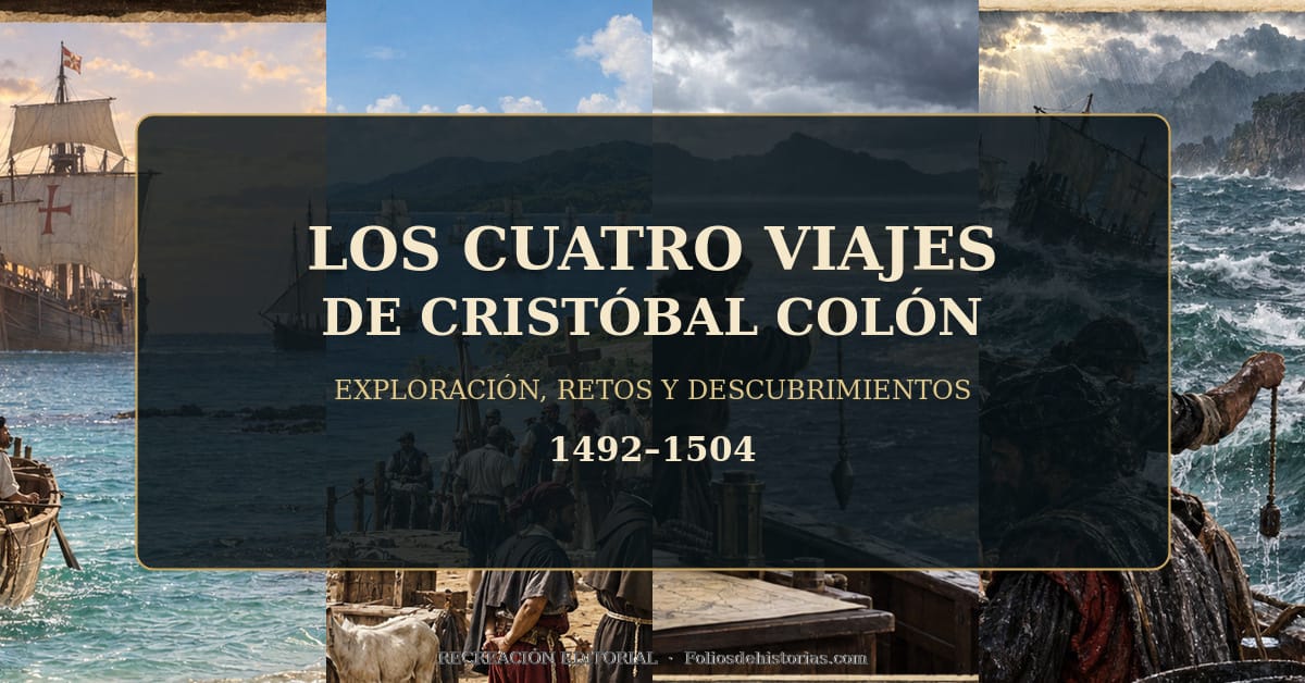 🚢 Los cuatro viajes de Cristóbal Colón: exploración, retos y descubrimientos