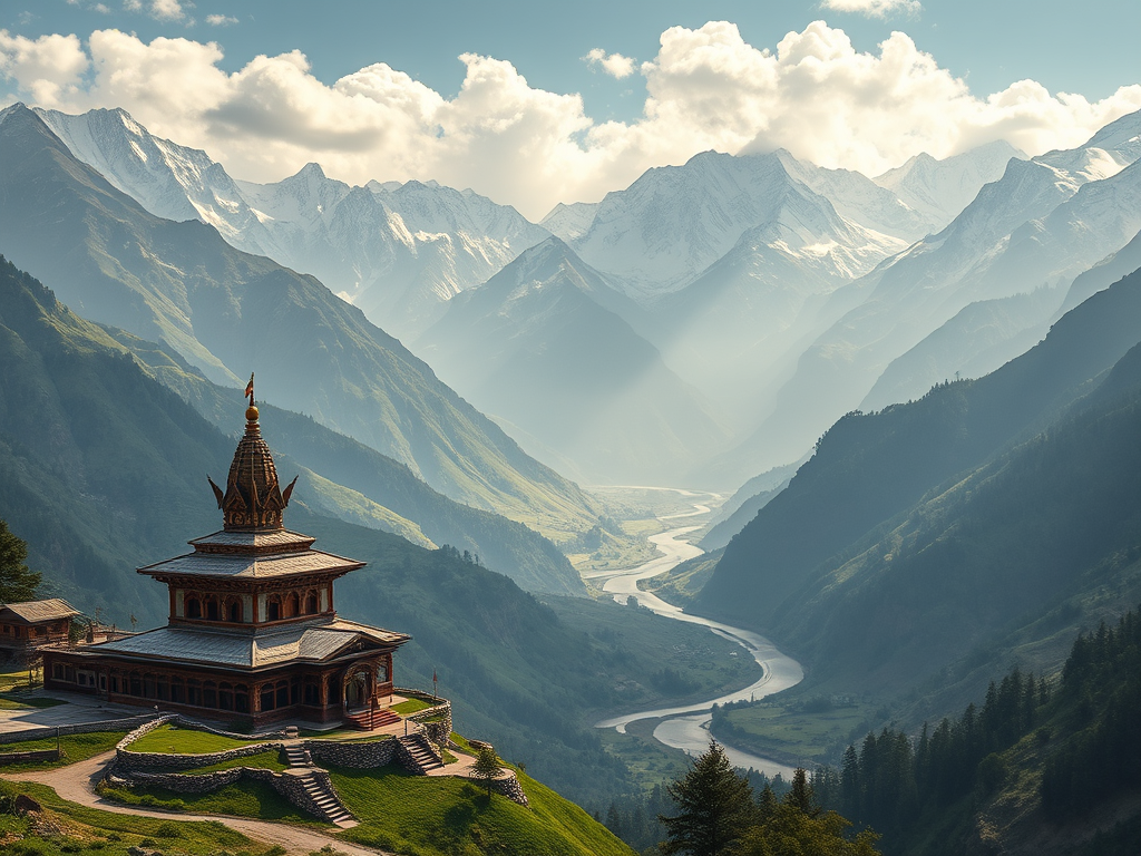 🌄✨ El Valle de los Dioses: Manali y la consagración del paisaje – Cuando la naturaleza se convierte en templo y la montaña en leyenda