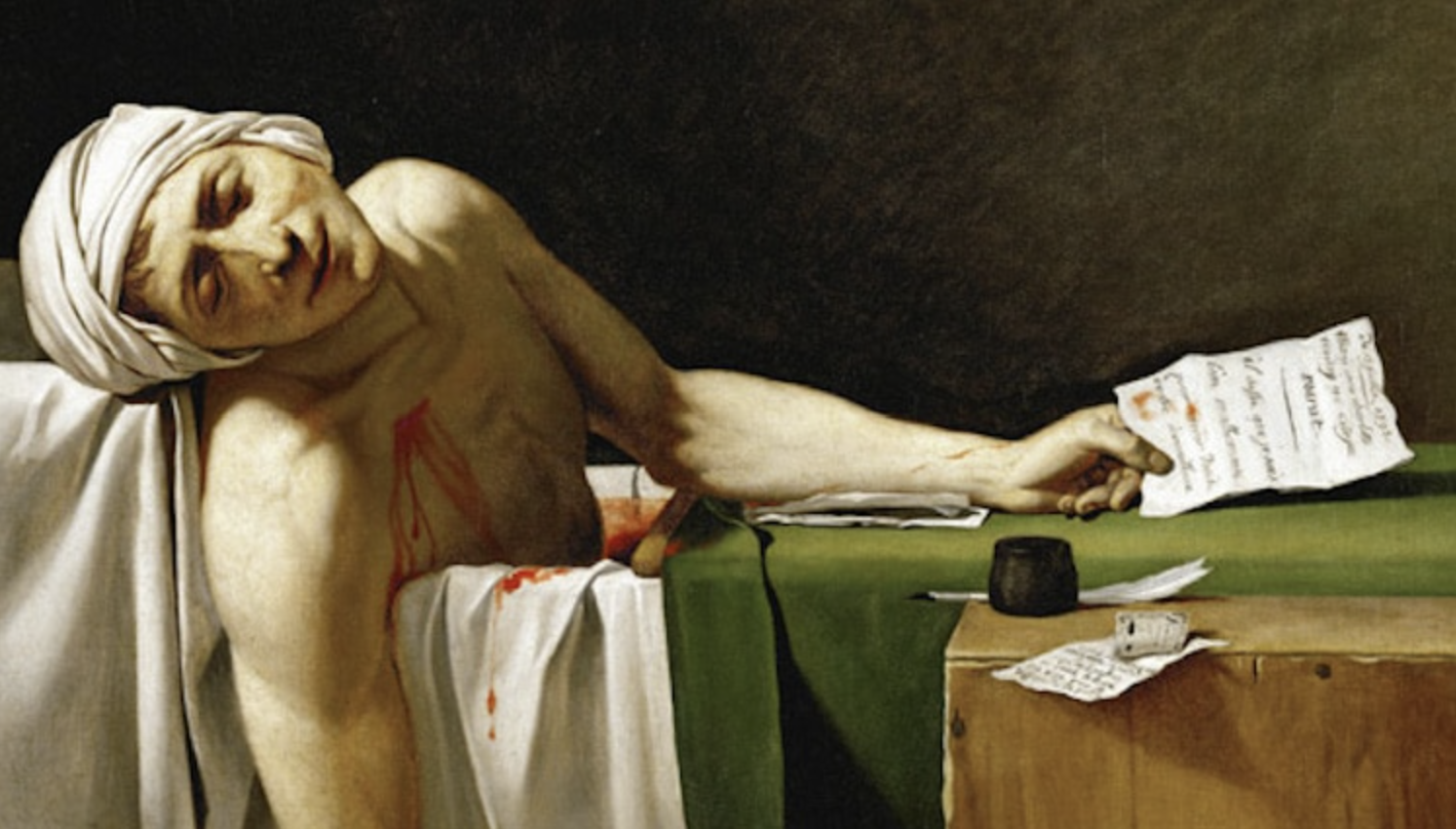 🛁 La muerte de Marat – El mártir en la bañera y el silencio de la Revolución