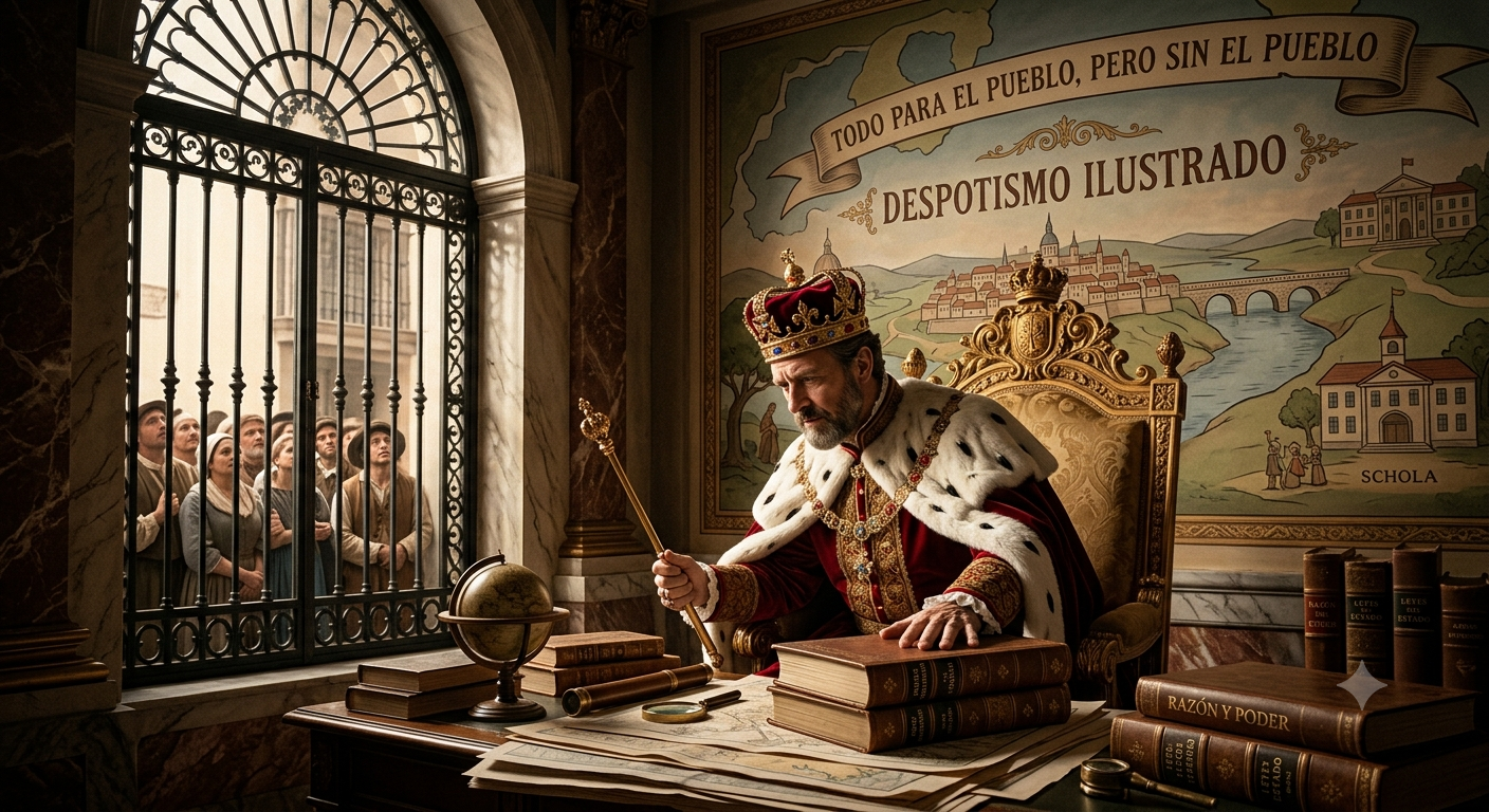 👑 El Despotismo Ilustrado: cuando los reyes quisieron cambiar el mundo sin compartir el poder