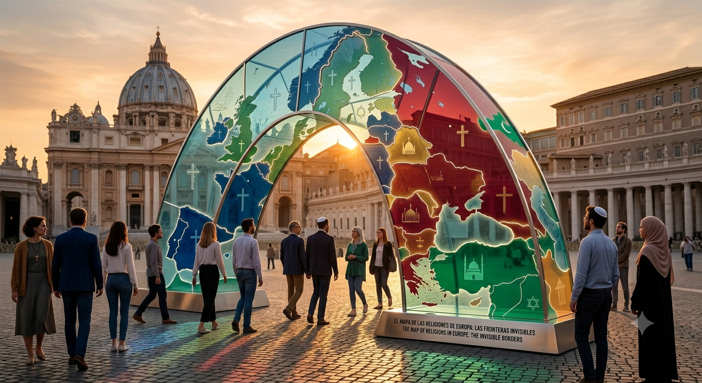 ✝️☪️☦️ El mapa de las religiones de Europa: las fronteras invisibles que siguen dividiendo el continente