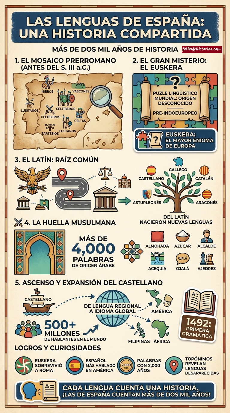 🗣️ Las lenguas de España: una historia de conquistas, imperios y un idioma que nadie ha logrado descifrar